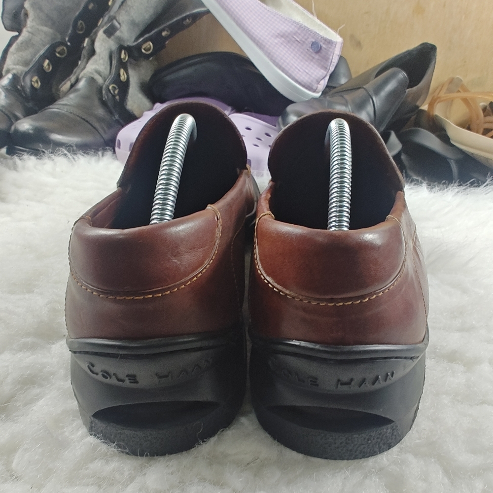 Cole Haan Country Brown Leather Loafers – Men’s  Dress Shoes Size 10.5W - Picture 6 of 13